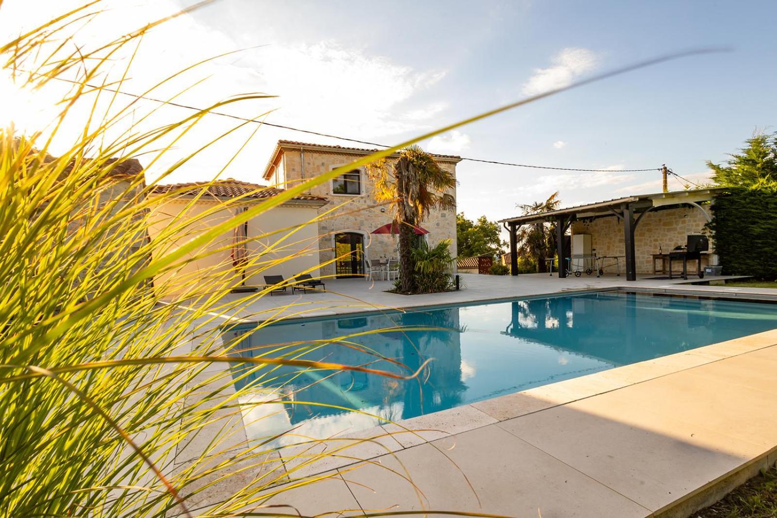 Villa Au Petit Bonheur Avec Clim - Hameau Au Calme - Piscine Chauffee - Petanque Moncrabeau المظهر الخارجي الصورة
