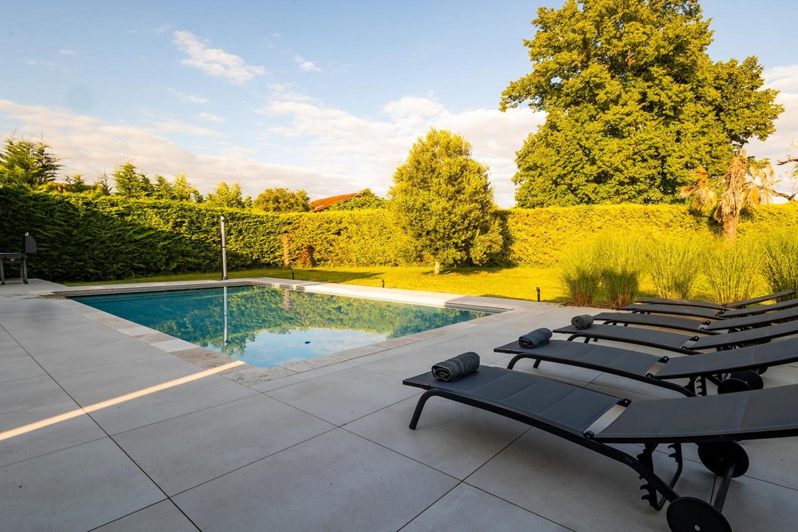 Villa Au Petit Bonheur Avec Clim - Hameau Au Calme - Piscine Chauffee - Petanque Moncrabeau المظهر الخارجي الصورة